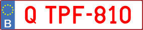 Trailer License Plate